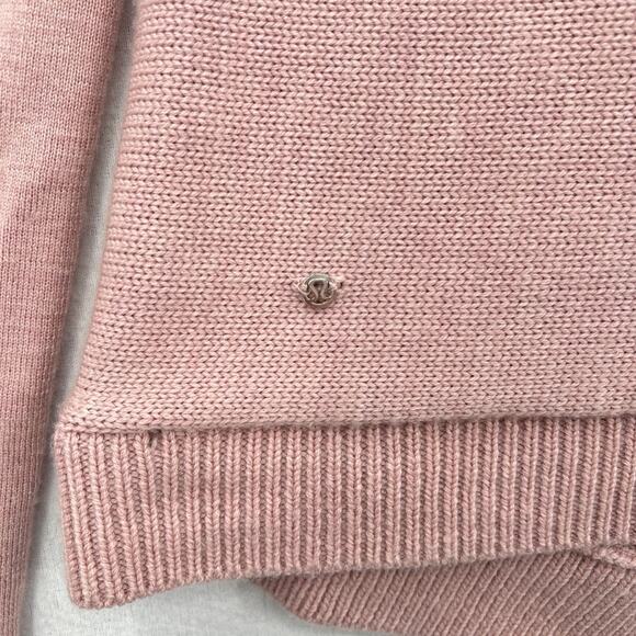 LULULEMON Wrap It Up Sweater Womens XS Pink Merino Wool Cardigan Athletic - Picture 10 of 16